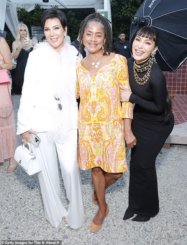 Doria with power mom Kris Jenner and her A-list daughter Kim Kardashian at a charity event last year