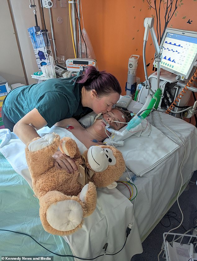 After being transferred to Sheffield Children's Hospital, Cesar was placed in an induced coma for 48 hours