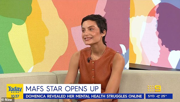 “It was a moment where I was just in a sadness that I had never felt before,” Domenica shared. “And things that would normally make me happy, like my dog ​​or drinking my morning coffee, those little things couldn’t even snap me out of it. I just knew I needed a circuit breaker.”