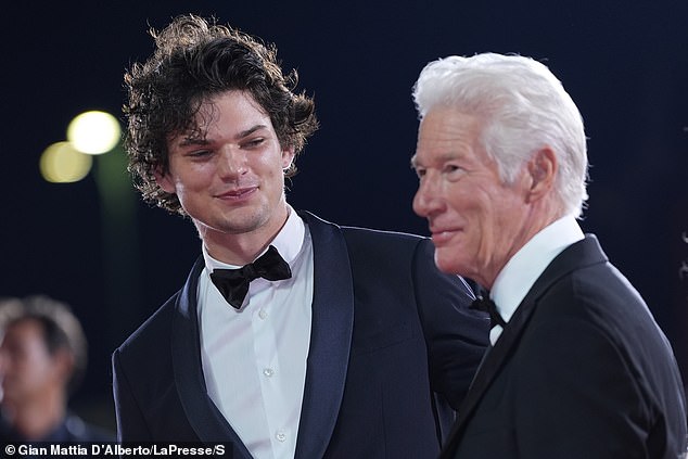 The actor and his 24-year-old son looked equally handsome as they walked the red carpet at the Filming Italy Venice Award event