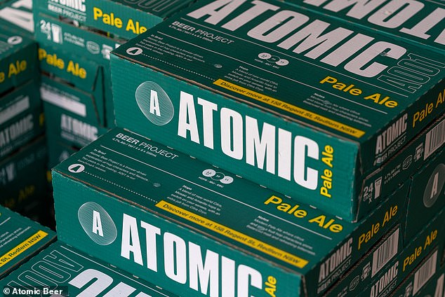 The location's closure also means that Atomic Beer will continue to produce its drinks (pictured Atomic Beer plates pale ale)