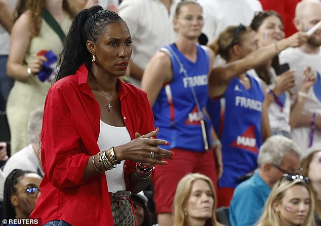 Leslie, a two-time WNBA champion, has been heavily criticized for her stance on social media