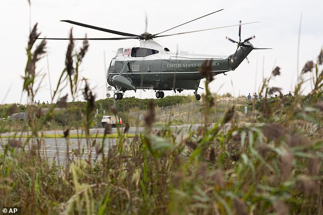 Biden left Rehoboth Beach, Delaware, on Monday morning