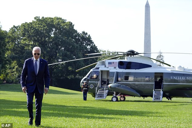 Biden is back in the White House after a vacation in California and Delaware following his remarks at the Democratic Convention