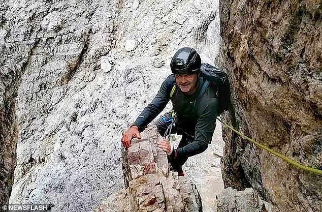 The 62-year-old was hiking in the Cima Payer in the Adamello mountain on Saturday when he fell