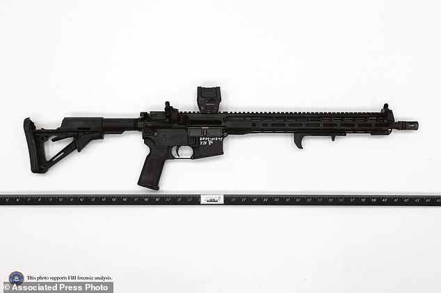 This image from the FBI shows Thomas Matthew Crooks' rifle as it was found at the crime scene in Butler, Pennsylvania on July 13, 2024.