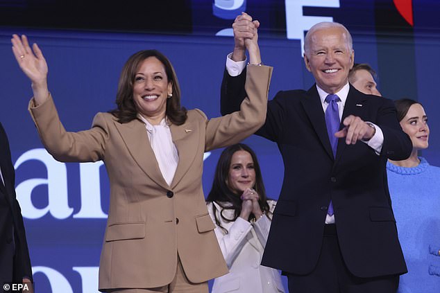 Kamala Harris and Joe Biden were last seen together on stage at the Democratic National Convention in Chicago