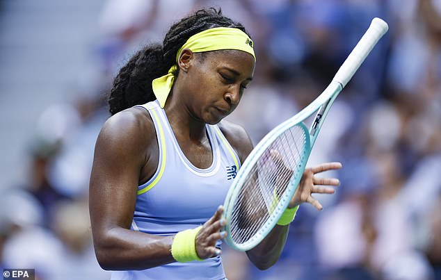 Gauff, the number three singles player, lost in three sets to number 13 Emma Navarro on Arthur Ashe