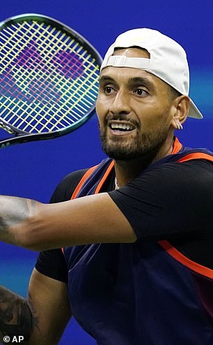 Nick Kyrgios at the 2022 US Open