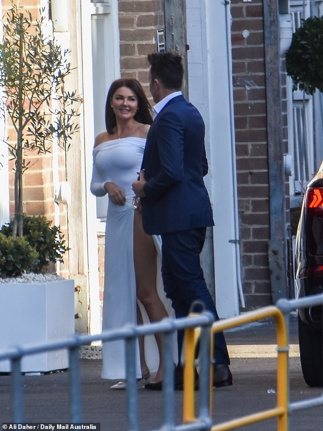 On Monday, the newlyweds were spotted arriving hand-in-hand for their first dinner