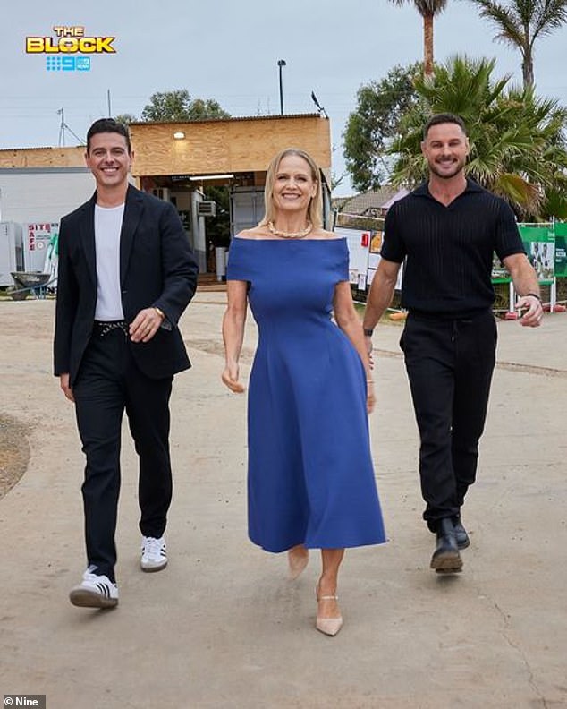 The show's judges decided to ban the use of the words 'master bedroom' and 'master ensuite' from the show, as they felt the term had 'undertones' of 'sexism' and 'colonialism'. Pictured: Block judges Marty Fox, Shaynna Blaze and Darren Palmer