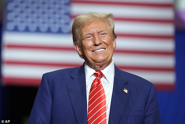 Trump leads the polling average in Arizona, Georgia and North Carolina and is tied with Harris in Nevada