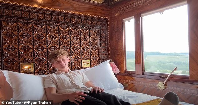 To date, Ryan's YouTube video documenting his luxury train journey has been viewed more than 5.7 million times