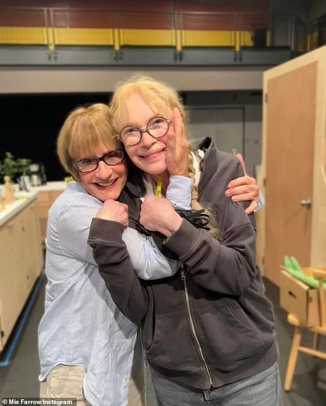 Farrow will next play a woman who welcomes a New Yorker (left, Patti LuPone) into her Iowa home in the Broadway comedy The Roommate, which is now in previews ahead of its official run from September 12 to December 15 at Manhattan's Booth Theatre.