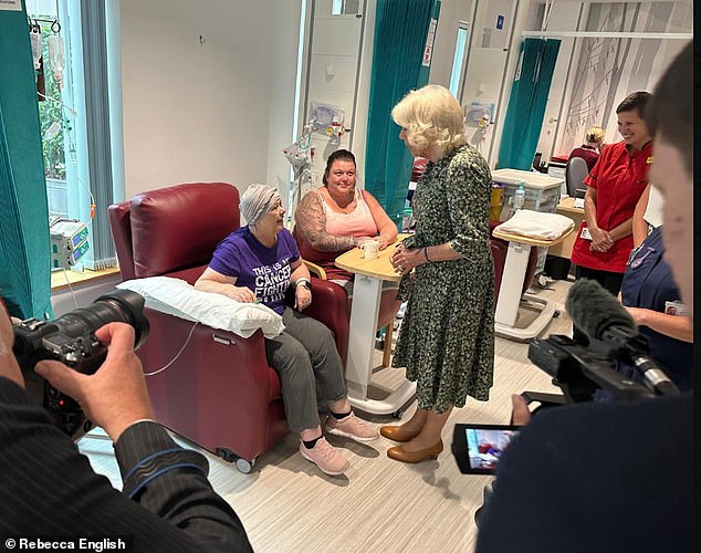 Her Majesty is today touring the Royal United Hospital in Bath, which will provide cancer care to more than 500,000 people in the south west of England.