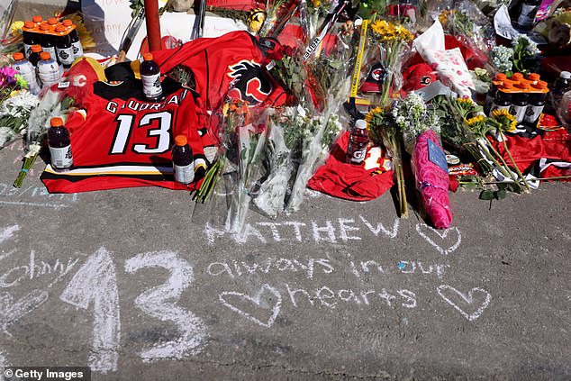 Many of them came to the Scotiabank Saddledome arena in Calgary to pay their respects