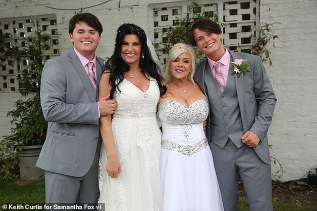 Linda has twin sons Adam and Noah, 22, from a previous relationship. Their father is unknown. They both walked their mother down the aisle when she married Sam