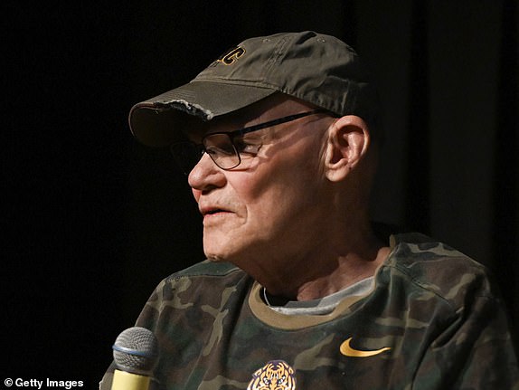 TELLURIDE, COLORADO - SEPTEMBER 1: James Carville speaks at "Carville: Winning is everything, idiot" at the Telluride Film Festival on September 1, 2024 in Telluride, Colorado. (Photo by Vivien Killilea/Getty Images)