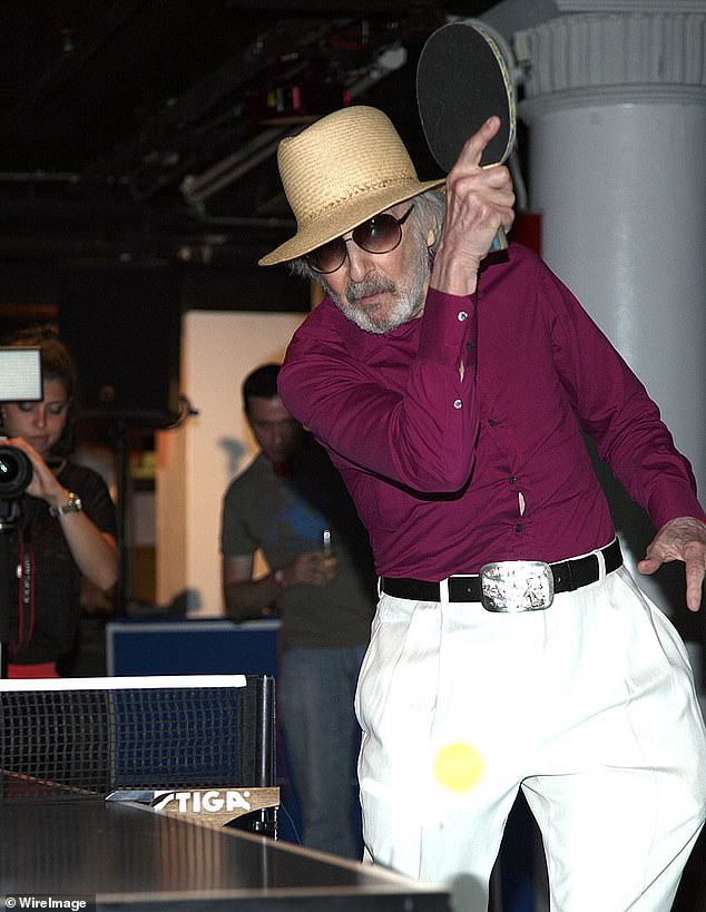 Chalamet's character will be based on Marty Reisman, one of the most successful American table tennis players of all time (pictured in New York in 2012)