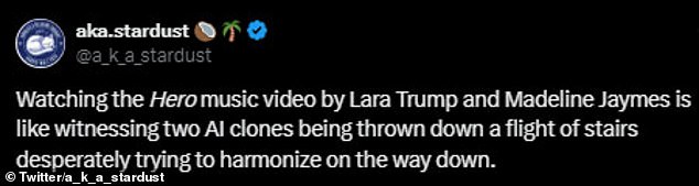 1725406486 857 Lara Trump is savaged for abominable music video Like a