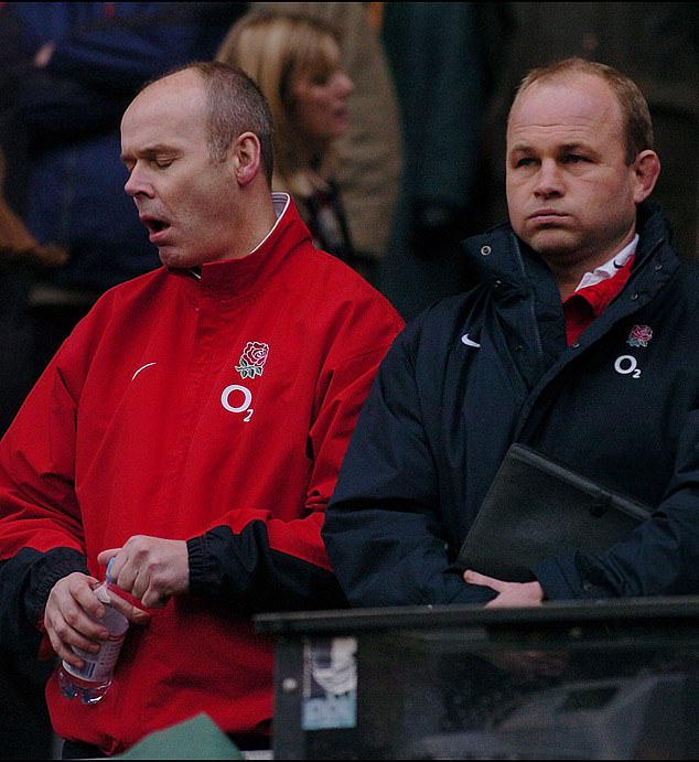 When I was England manager my team remained consistent, with Andy Robinson (right) as my regular partner