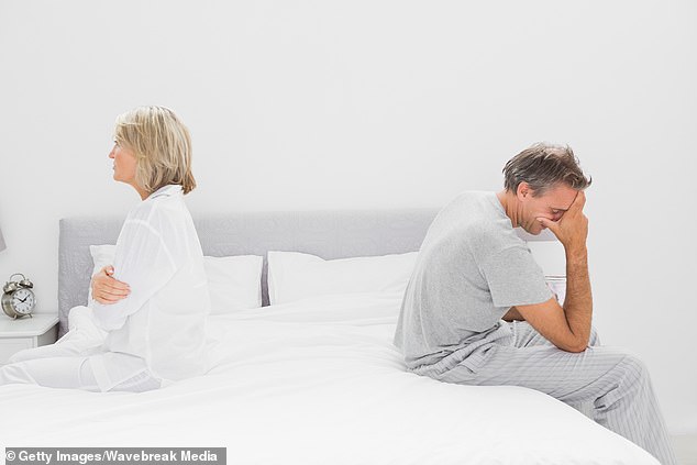 Aging causes hormone changes that can also have a dramatic effect on desire (stock image)