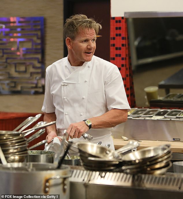 Her famous father Gordon, 57, is known for films such as Ramsay's Kitchen Nightmares, Hell's Kitchen (pictured in 2014), Gordon, Gino and Fred: Road Trip and Kitchen Nightmares.