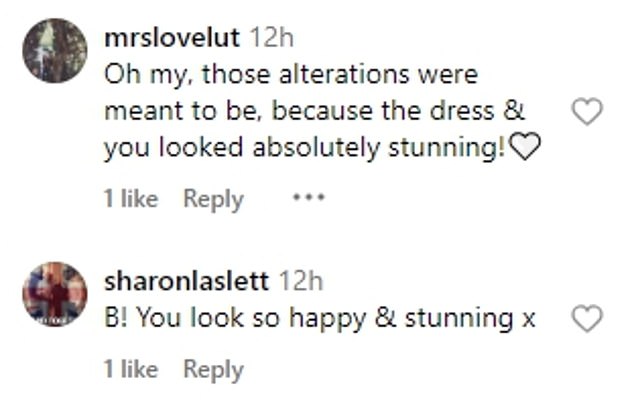 However, fans were left wondering who the person Chanelle was referring to was, as they didn't recognize the dress at all