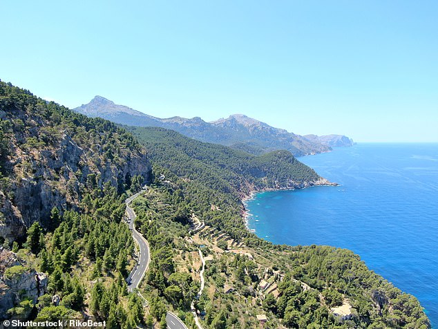 The 32-year-old British national was found at the scene of the police search, near the Torrent de Pareis, a river in the Tramuntana Mountains on the northwest coast of Mallorca (file photo of the Tramuntana Mountains)