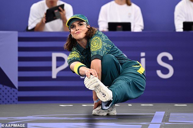 The 36-year-old Australian breakdancer became an overnight internet sensation after her unique dance moves during the sporting event became the most talked about moment of the event