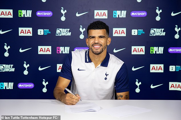 Dominic Solanke became the most expensive Premier League signing after joining Spurs for £65m