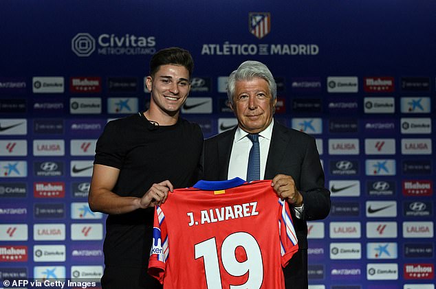 Julian Alvarez completed an £81million move from Man City to Atletico Madrid in the summer