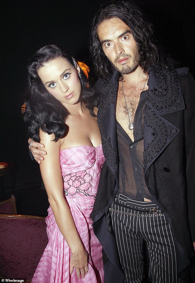 Katy and Russell's short-lived marriage lasted just 14 months, ending abruptly in December 2011 when the comedian told the pop star via text message that he was divorcing her (2010 photo)