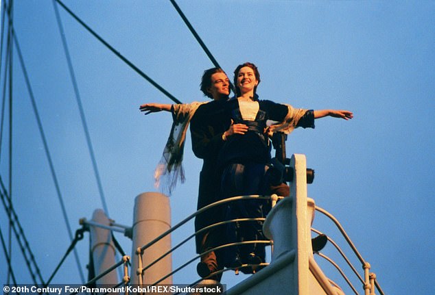 This balustrade was made famous by the scenes with Leonardo DiCaprio and Kate Winslet as Jack and Rose in the 1997 film Titanic (pictured)