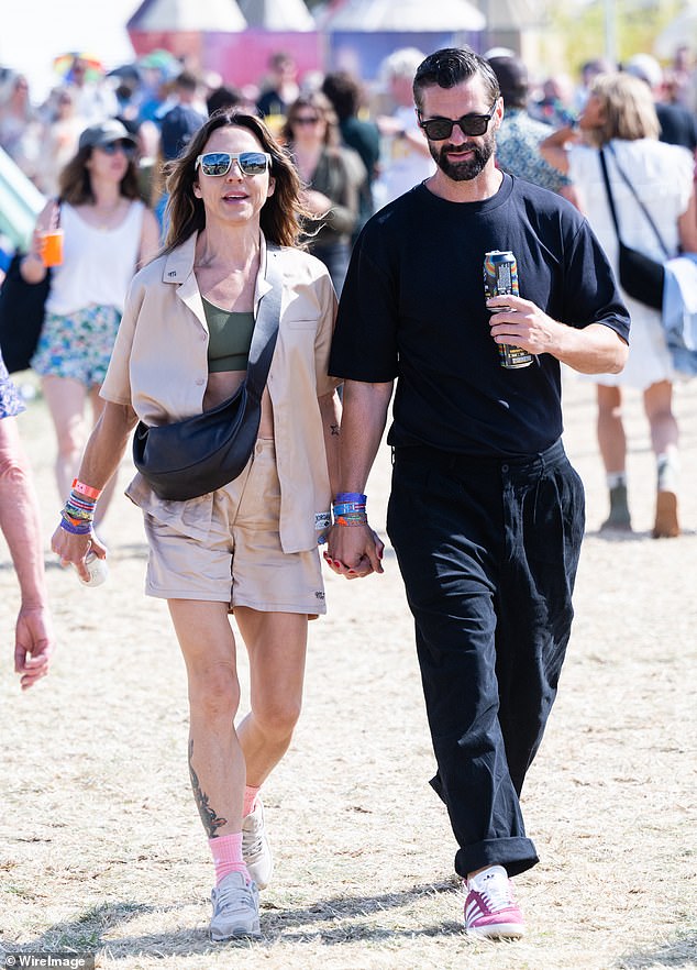 Mel went public with her new man at Glastonbury Festival in June (pictured) and the pair have been inseparable ever since.