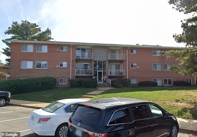 Fairfax County police were called to an apartment in the 6700 block of Tower Drive (pictured) on August 15 for reports of alleged child abuse. When they arrived, officers knocked on the door and could hear the sound of chains rattling from inside. The door was opened and officers found two boys chained by their ankles to a pole