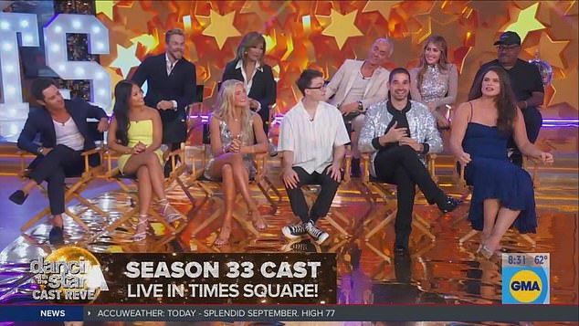 The entire cast appeared on Good Morning America on Wednesday to share their excitement about participating in the competition series