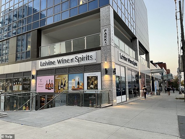 Chris Hu's Queens liquor shop is pictured. Sun and her family received substantial economic benefits from Chinese officials, including millions of dollars towards her husband's businesses in NY and China