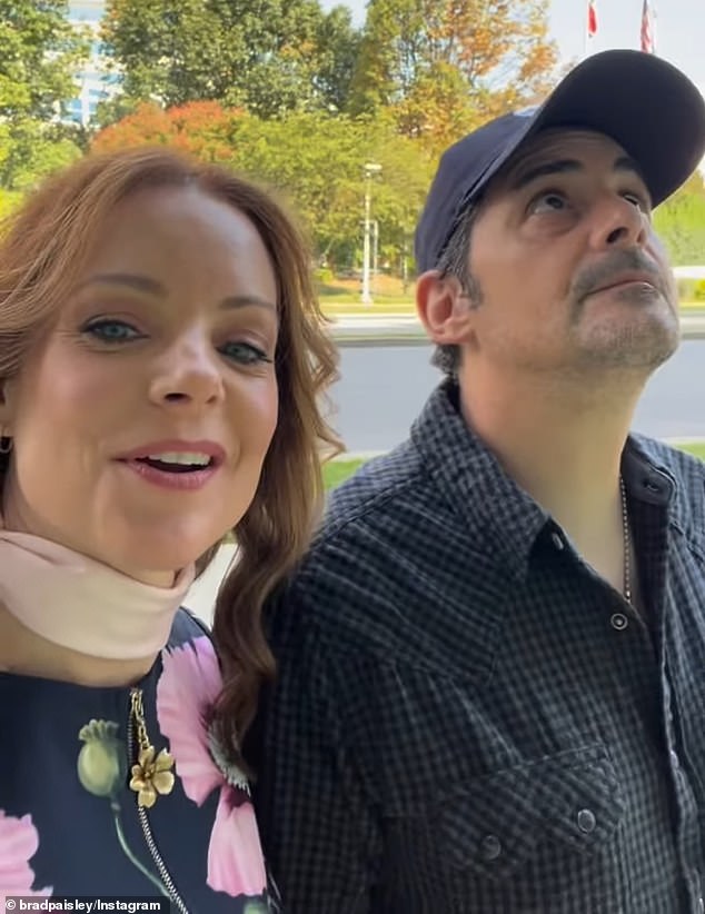 Brad posted a follow-up video featuring Kimberly and himself checking out where the new The Store will be set up. She shared: 'We're in a really exciting new location'