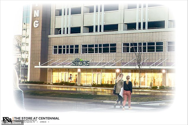 The photo shows the plan for the second opening of The Store in Nashville