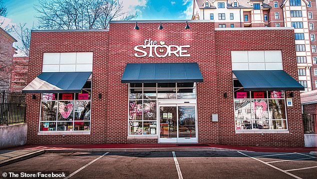 The first The Store opened on March 12, 2020 (pictured) and Brad helped deliver free food to the elderly community, which had been hit hard by COVID-19.