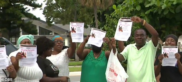 More than a dozen family members protested outside the center on Monday night, demanding to know how beloved Elin could die