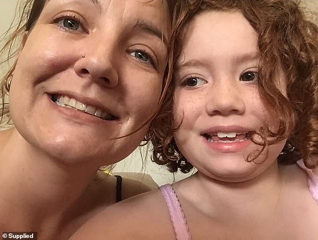 Daniella (pictured with her mother Hannah) underwent 15 procedures in eight weeks