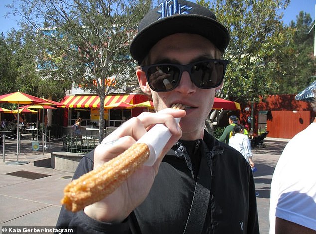 Her older brother Presley was also with her, who enjoyed a churro