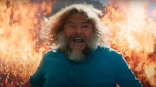 Jack Black's Steve Faces Some Flames in A Minecraft Movie