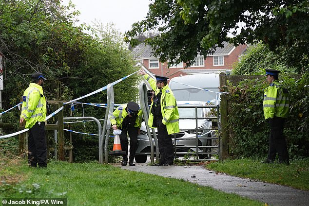 Police officers were photographed entering and exiting the area of ​​the park where the alleged attack took place