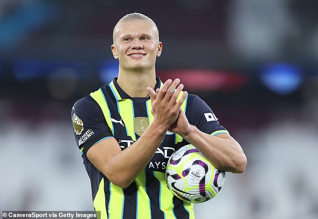 Manchester City striker Erling Haaland is also among the nominees for the coveted title