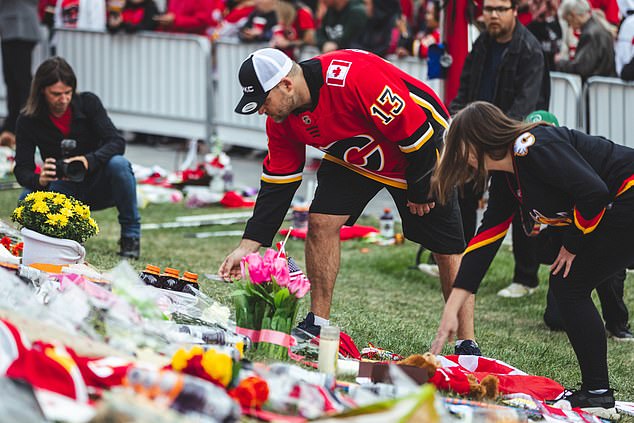 Calgary, where Johnny played for nine years, also remembered the Gaudreau brothers