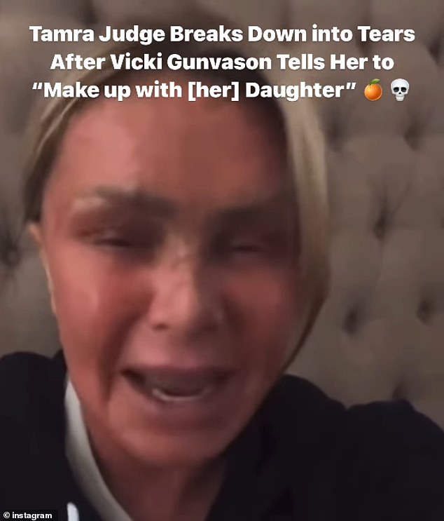 Tamra said she could no longer publicly clash with Gunvalson over the topic, and even offered to give up her spot on the series