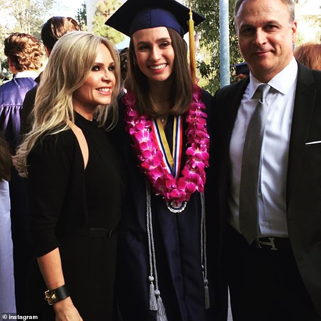 Tamra was photographed with her estranged daughter Sidney and ex-husband Simon at Sidney's graduation in 2017